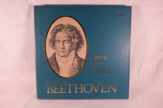 1976 Beethoven Vinyl LP Box Set: Men of Music Four Record Album EX+