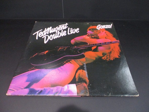 Vintage 1978 Vinyl LP Record Gonzo Double Live Ted Nugent Excellent Plus Condition White Label Promo Pressing 67729