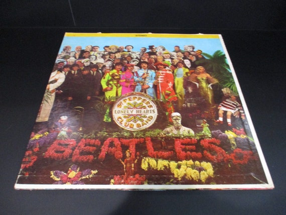 Vintage 1967 Vinyl LP Record The Beatles Sgt Peppers Lonely Hearts Club Band Excellent Condition Stereo Pressing 68297