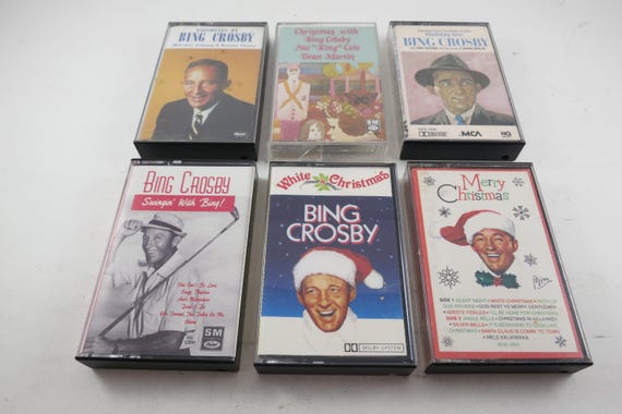 Vintage Bing Crosby Christmas Cassette Tapes - 1980s Holiday Music