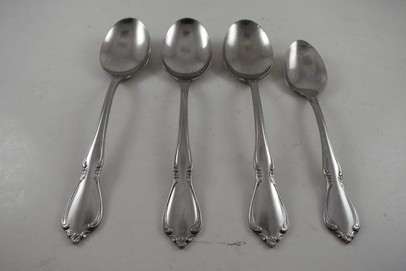 Oneida Chateau Stainless Steel Spoons, Vintage Flatware Set