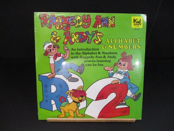 Vintage 1980 Vinyl LP Record Raggedy Ann & Andy's Alphabet and Numbers MINT Condition Still Factory Sealed 52189