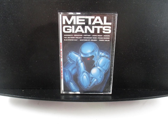 Vintage 1988 Heavy Metal Compilation Cassette: Metal Giants Aerosmith, Priest, BOC