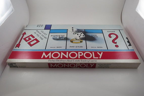 Vintage 1975 Monopoly Board Game: Parker Brothers, Complete