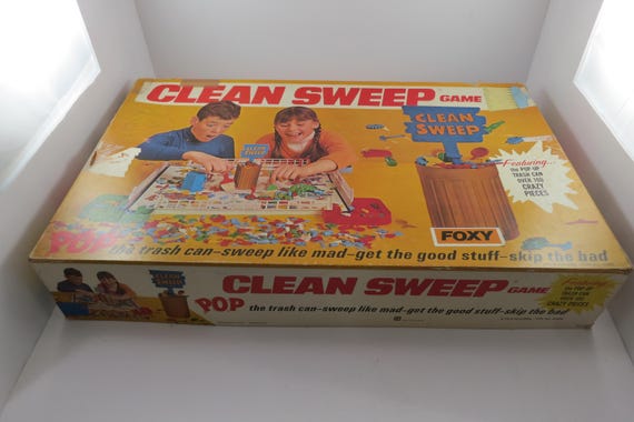 Vintage 1967 Schaper Mfg Company Game Clean Sweep Complete Very Good Condition