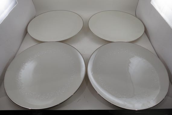 Set of 4 Vintage Noritake Mont Blanc 7527 10.5 Inch Dinner Plates