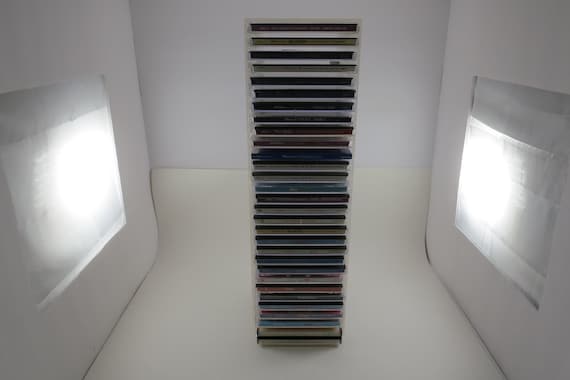 US Acrylic 30 CD Holder: Horizontal or Vertical Display