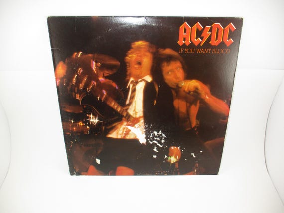 Vintage 1978 Vinyl LP Record AC/DC If You Want Blood Fair Condition Plays Well 70263