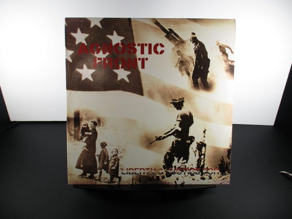 Vintage Agnostic Front - Liberty & Justice LP - 1987 Heavy Metal Vinyl