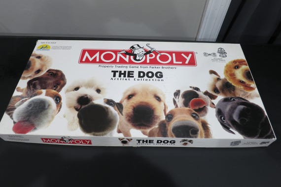 Vintage 2003 Dog Monopoly Game: Artlist Collection, Complete