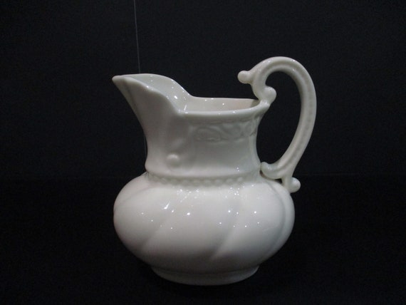 Vintage Lenox Porcelain 5 1/2 Inch Pitcher Cream Ivory Colored Pristine Condition