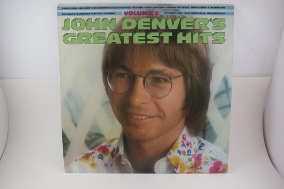 Vintage 1977 John Denver's Greatest Hits Vol. II Vinyl LP Record EX