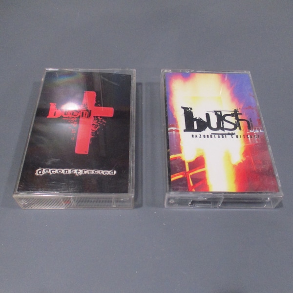 Vintage 1990's Bush Cassette Tapes Sixteen Stone Razorblade Suitcase Deconstructed Sold Individually