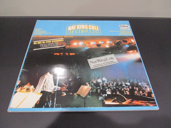 Vintage 1986 Vinyl LP Record Nat King Cole At the Sands Excellent Condition On Stage Live UJK Pressing 62899