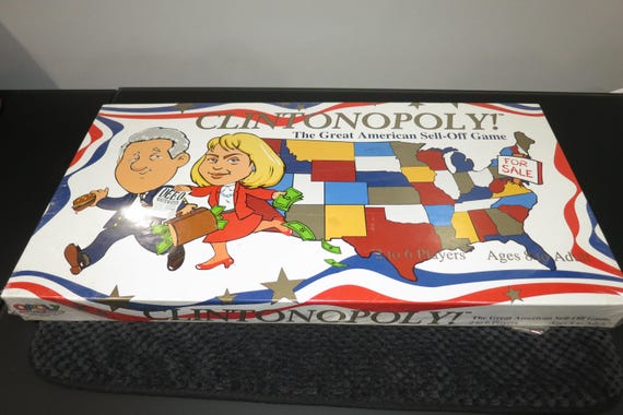 1995 Clintonopoly Board Game: The American Sell-Off, Sealed