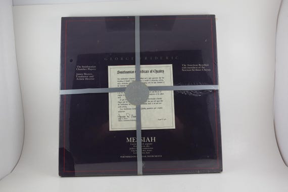 Vintage 1981 Messiah Vinyl LP Box Set: Handel, Smithsonian Pressing (Factory Sealed)