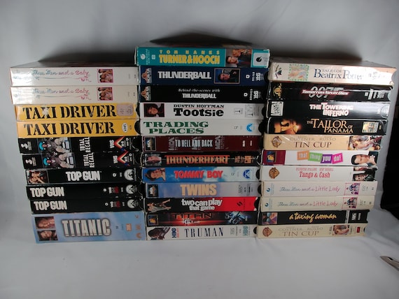 80's/90's/00's VHS Tapes Titles Starting with T Sold Individually