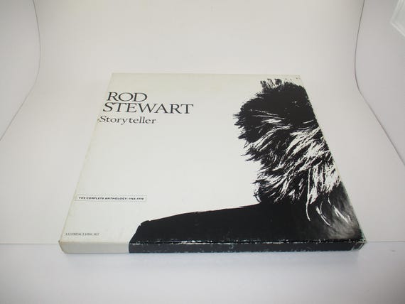 Vintage 1989 CD Box Set Storyteller Rod Stewart Four CD Set Near Mint Condition with Original Book