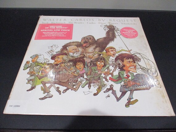 Vintage 1975 Vinyl Walter Carlos By Request Walter Carlos Bach Excellent Condition In Shrink Hype Sticker 65675