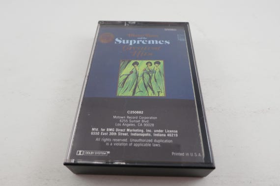 Vintage 1985 Cassette Diana Ross and The Supremes Greatest Hits Volume 1 and Volume 2