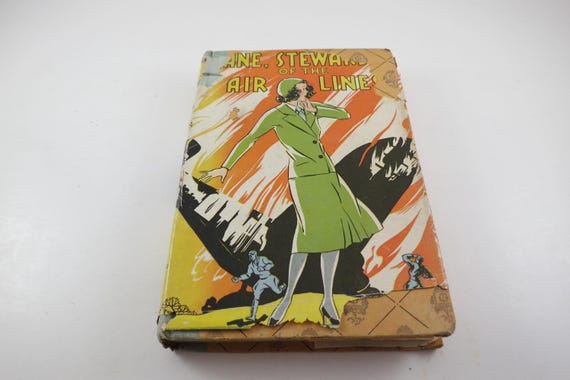 Vintage 1934 Children's Book: Jane Stewardess of the Air Lines