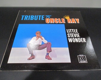 Vintage 1981 Vinyl LP Record Tribute To Uncle Ray (Charles) Little Stevie Wonder Excellent Condition 62217