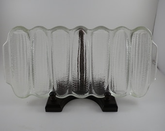 Vintage Wagner Ware Glass Corn Cob Holder (7 Cob Capacity)