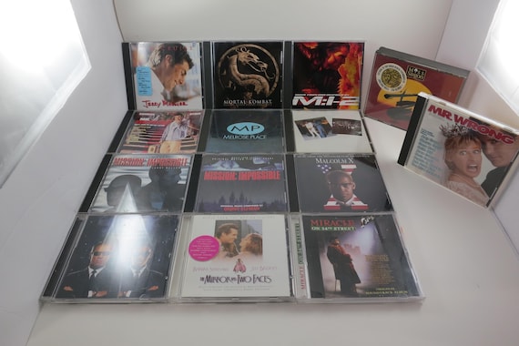 CD 1990's Soundtracks Beginning With M Miss Saigon Mission Impossible Men In Black Malcom X Mortal Kombat Jerry Maguire Sold Individually