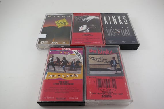 Vintage 1980's Kinks Cassette Tapes Greatest Hits Collection Word of Mouth Road Sold Individually
