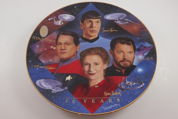 Vintage Star Trek TNG Collector Plate: Second In Command, 1997 Hamilton Collection