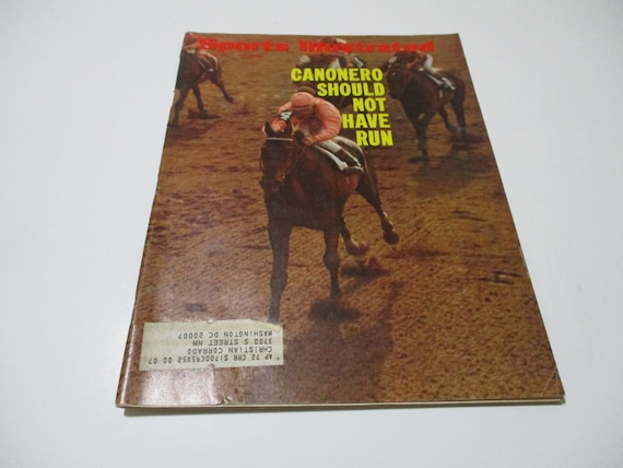 Vintage June 14, 1971  Sports Illustrated Magazine Horse Racing Belmont Canonero II Excellent Condition