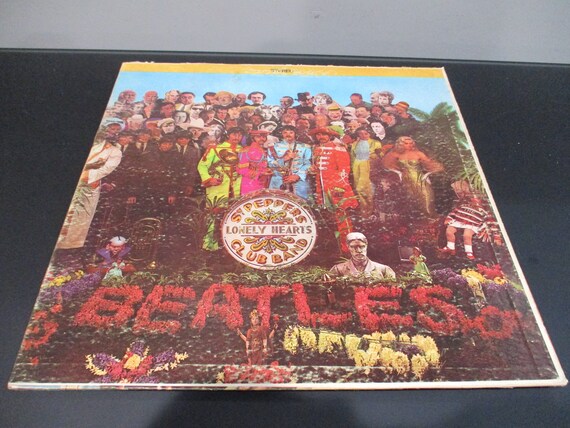 Vintage 1967 Vinyl LP Record The Beatles Sgt Peppers Lonely Hearts Club Band Very Good Condition Stereo Pressing 66427