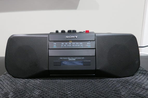 Vintage Sony CFS-B15 Boombox: Portable Stereo Cassette Player