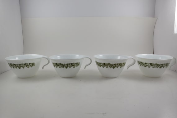 Corelle Crazy Daisy Hook Handle Cups - Set of 4