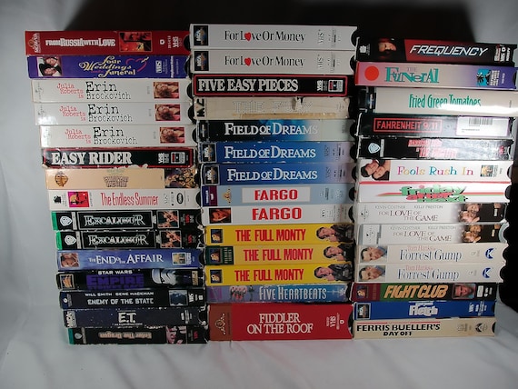 80's/90's/00's VHS Tapes Titles Starting with E&F Sold Individually