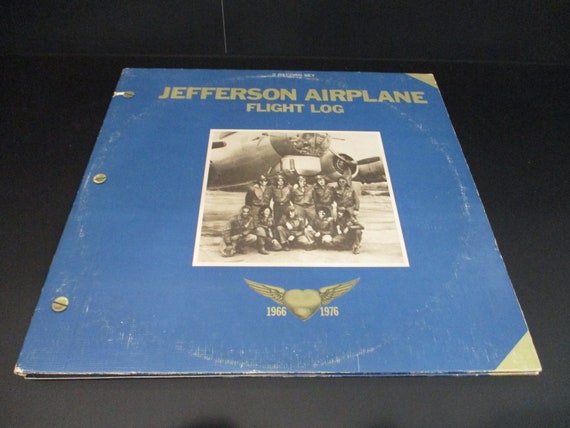 Vintage 1977 Vinyl LP Record Jefferson Airplane Flight Log Excellent Condition with Original Book 68724