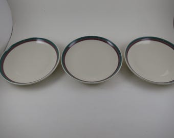 Vintage Pfaltzgraff Juniper Pattern 6 7/8 Inch Salad Plates- Set of 3