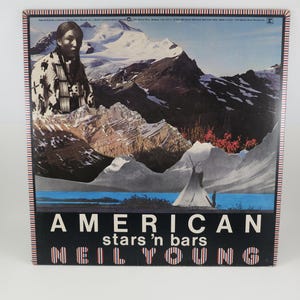 1977 Vinyl LP Record Neil Young American Stars N Bars Excellent Condition