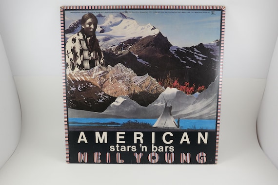 1977 Vinyl LP Record Neil Young American Stars N Bars Excellent Condition