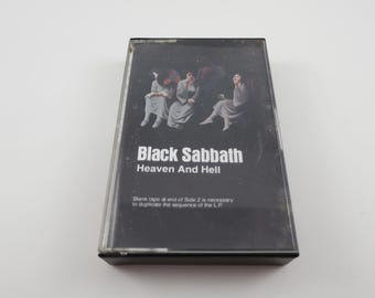 Vintage 1982 Black Sabbath Heaven and Hell Cassette Tape