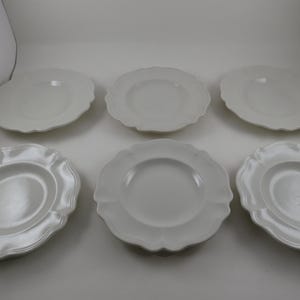 Set of Six Vintage Red Cliff Ironstone 6 7/8 Inch Bread Plates