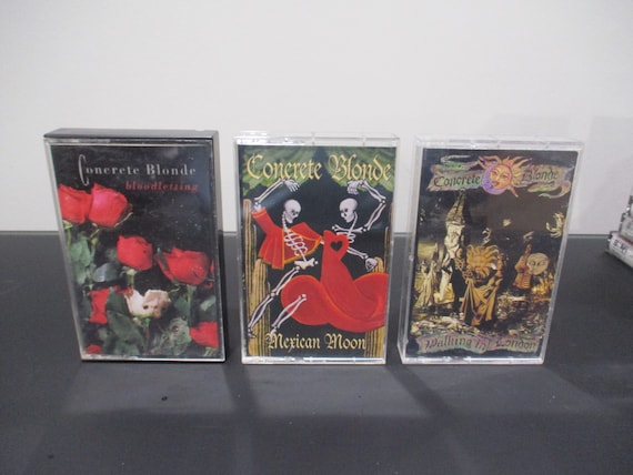Vintage 1990's Concrete Blonde Cassette Tapes Walking in London Mexican Moon Still in Hollywood Sold Individually