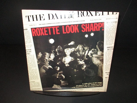 Vintage 1988 Vinyl LP Record Look Sharp! Roxette Near Mint Condition 65384