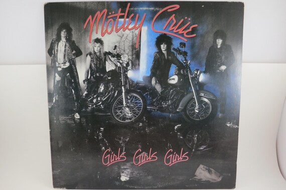 1987 Vinyl LP Record Motley Crue Girls Girls Girls Excellent Condition