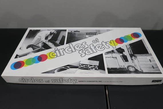 Exceptionally Rare 1984 Board Game The Circles of Safety Workplace 100% Complete
