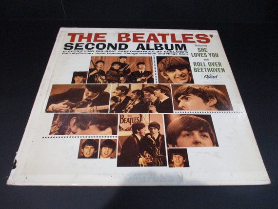 Vintage 1965 Vinyl LP Record The Beatles Second Album Mono Pressing Excellent Condition 68301
