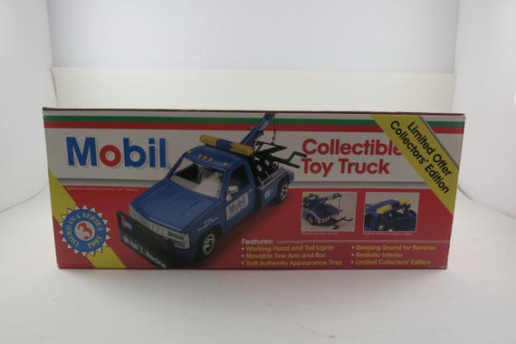 Vintage 1995 Mobil Tow Truck Toy - New In Box, Lights & Sounds