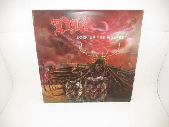 Vintage 1990 Vinyl LP Record Lock Up The Wolves DIO Excellent Condition 70199