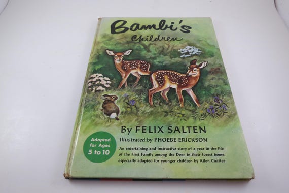 Vintage 1950 Bambi's Children Book by Felix Salten