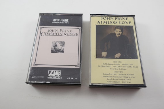 Vintage John Prine Cassette Tapes Common Sense Aimless Love Sold Individually